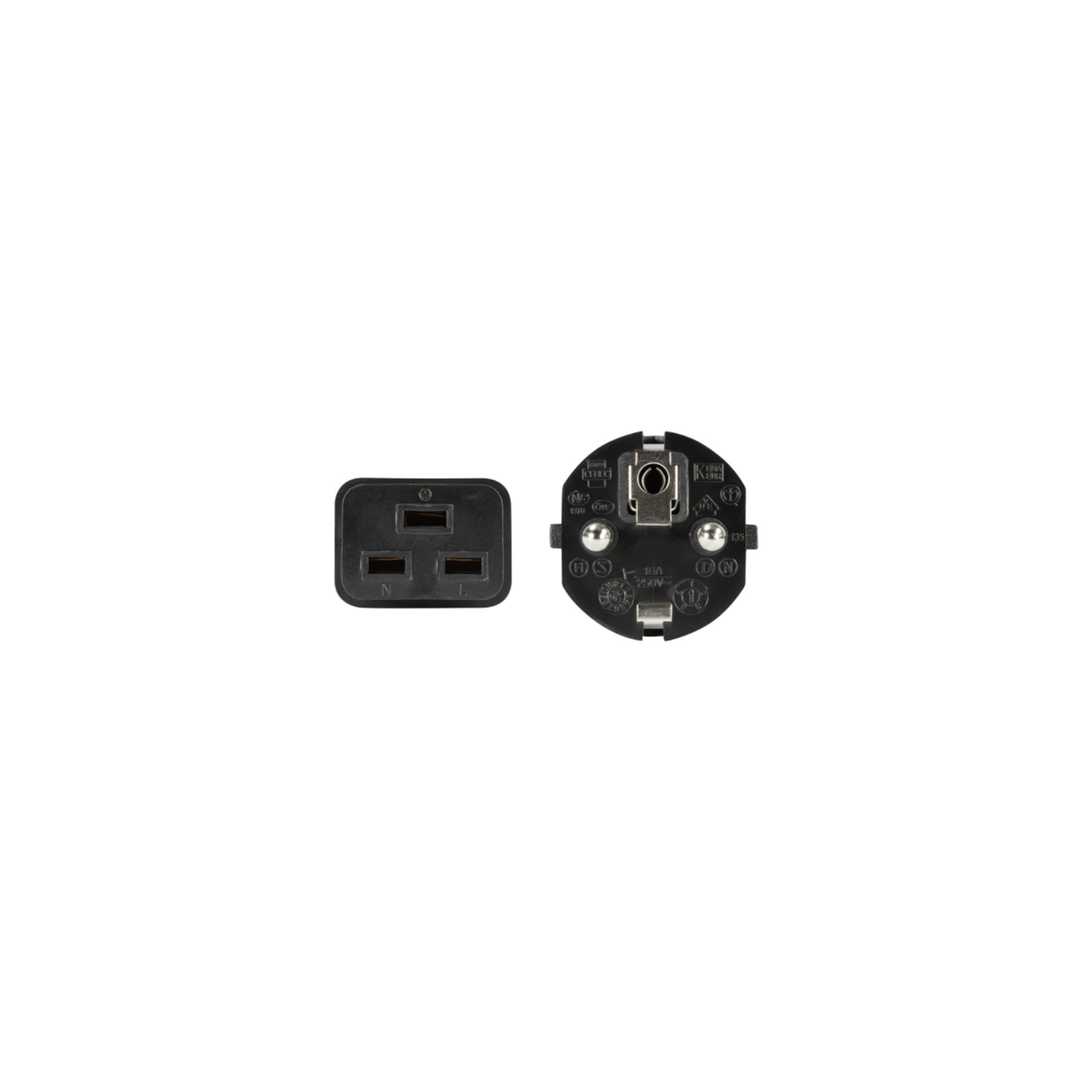 Kabel LogiLink Netzkabel CEE7/7 - IEC C19 schwarz 3m CP153