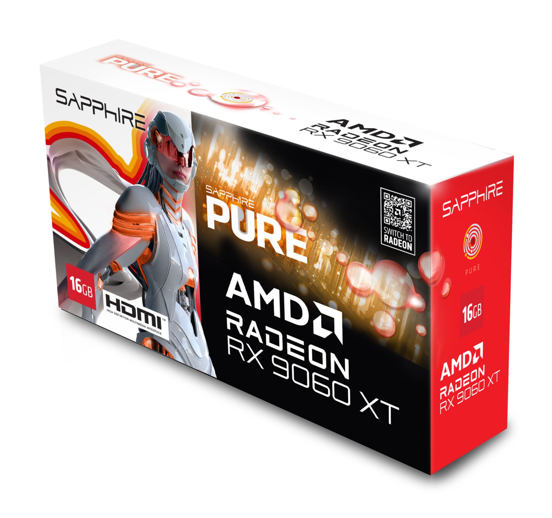 VGA SAPPHIRE PURE Radeon RX 9060 XT 16GB Gaming OC (UEFI) VGA SAPPHIRE PURE Radeon RX 9060 XT 16GB Gaming OC (UEFI)