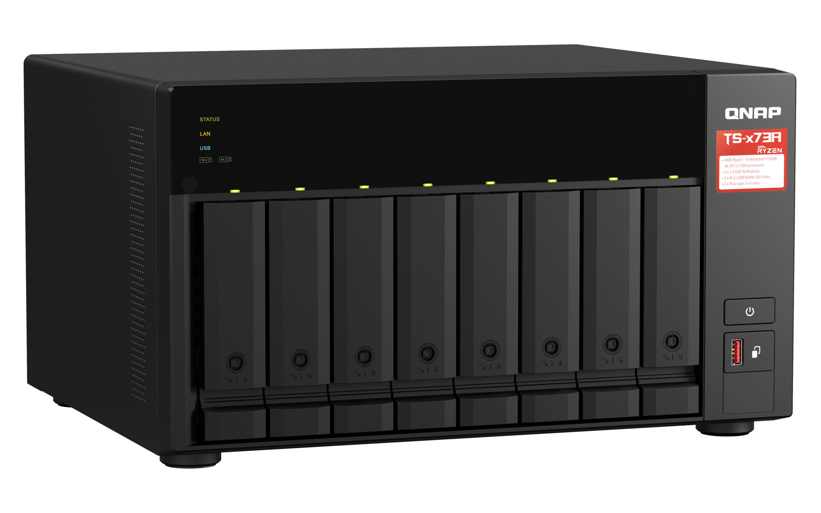 NAS Server QNAP TS-873A-8G 8 Schächte - SATA 6Gb/s NAS Server QNAP TS-873A-8G 8 Schächte - SATA 6Gb/s