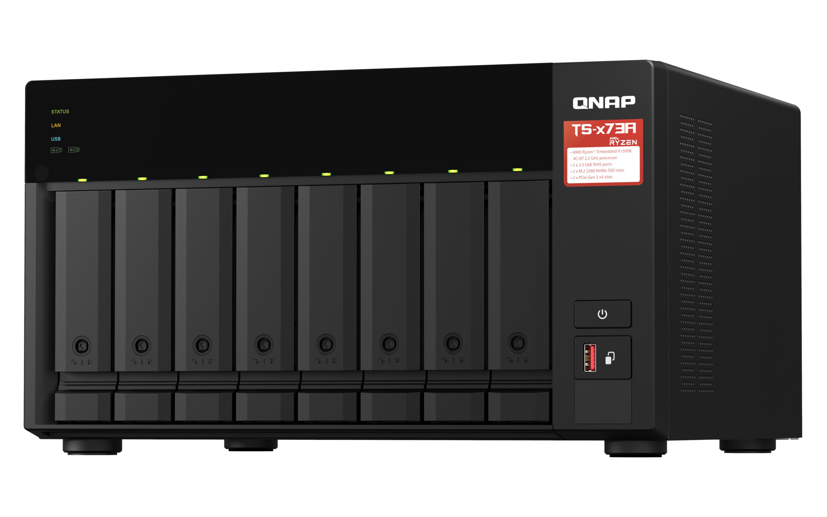 NAS Server QNAP TS-873A-8G 8 Schächte - SATA 6Gb/s NAS Server QNAP TS-873A-8G 8 Schächte - SATA 6Gb/s
