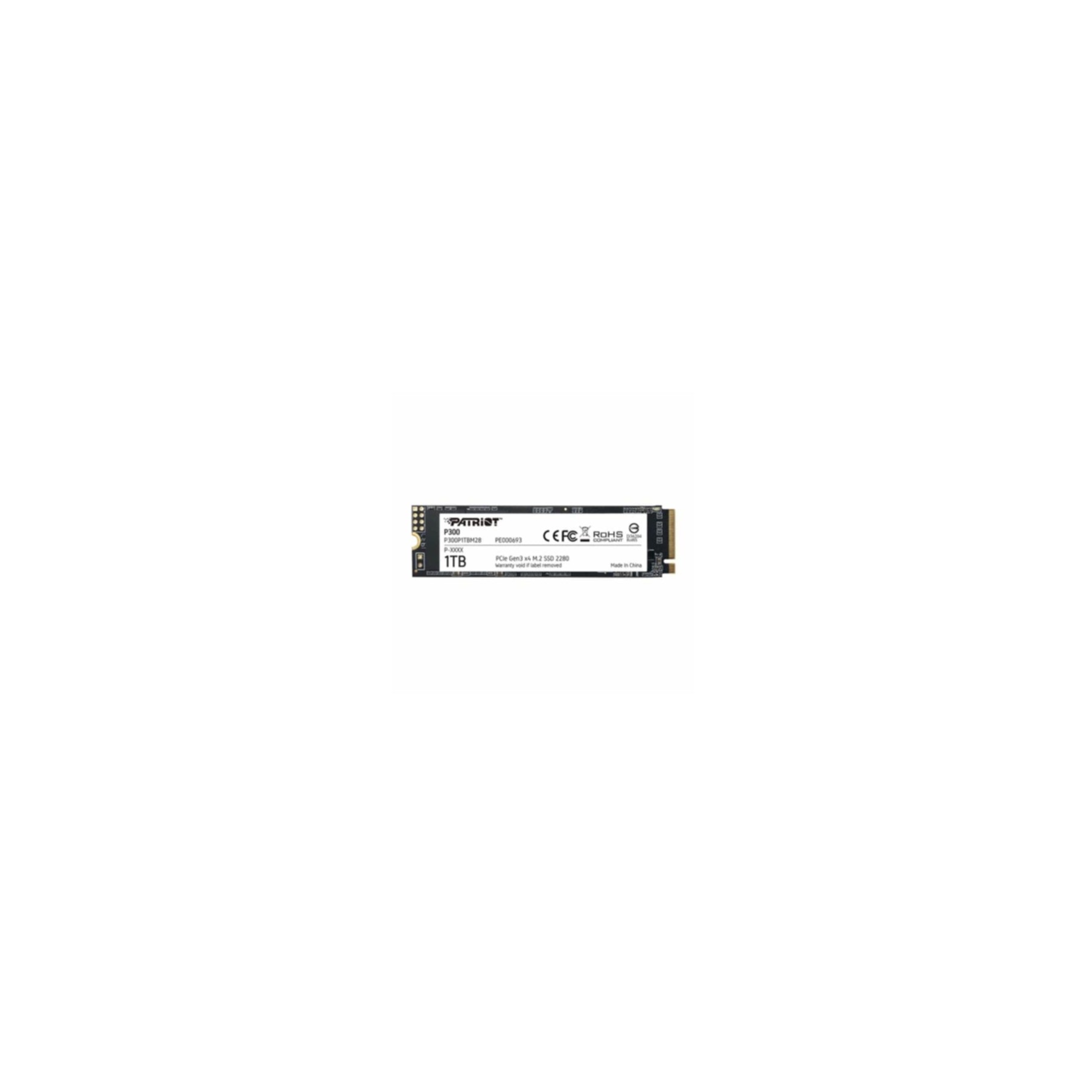 SSD Patriot P300 1TB M.2 PCIe 3.0 P300P1TBM28 NVME SSD Patriot P300 1TB M.2 PCIe 3.0 P300P1TBM28 NVME