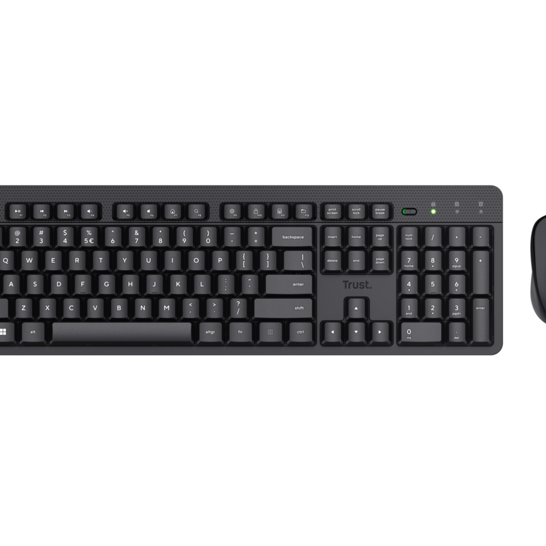 Keyboard & Mouse Trust Wired Combo Ody II black (DE) (25021)