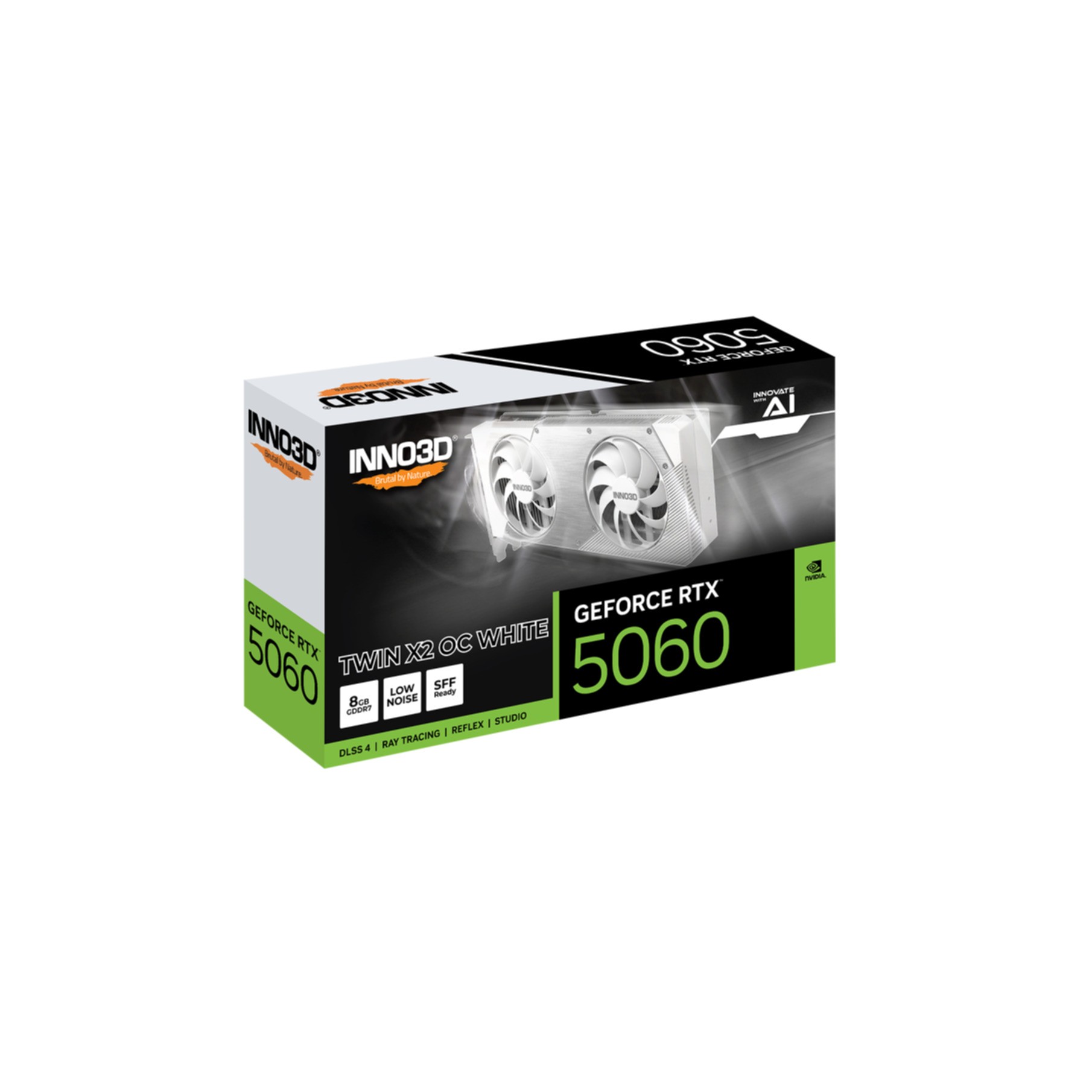 VGA Inno3D GeForce® RTX 5060 8GB Twin X2 OC White VGA Inno3D GeForce® RTX 5060 8GB Twin X2 OC White