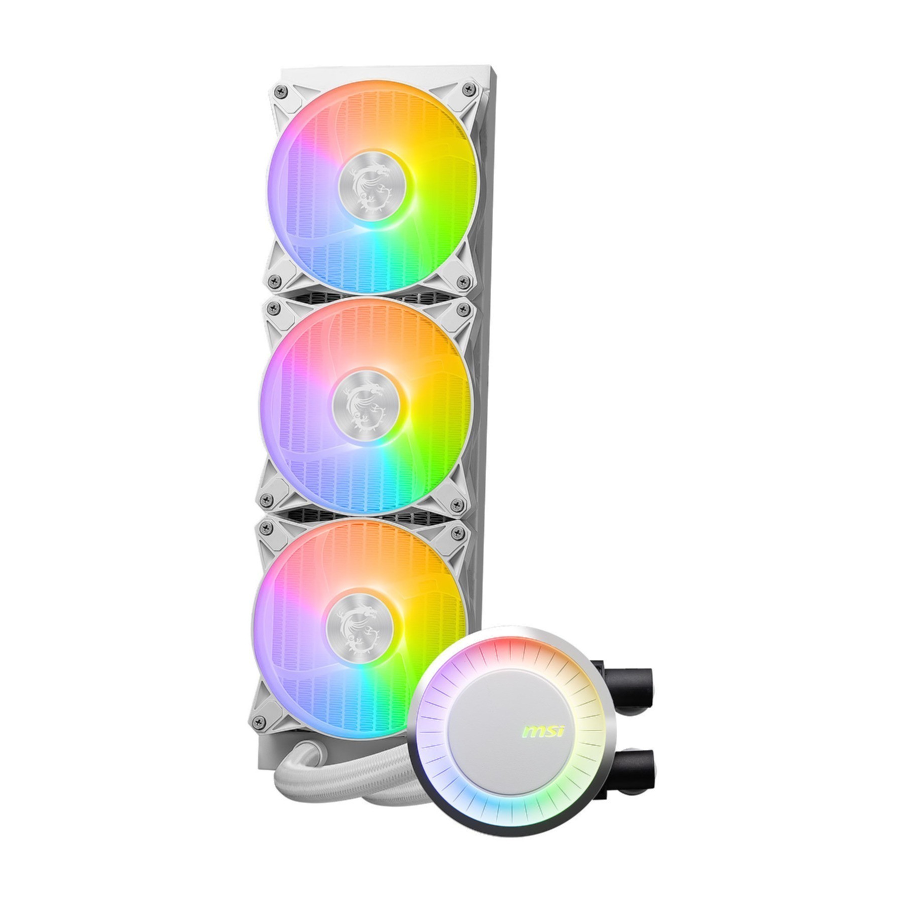 Cooler MSI MAG CORELIQUID E360 White - Wasserkühlung Cooler MSI MAG CORELIQUID E360 White - Wasserkühlung