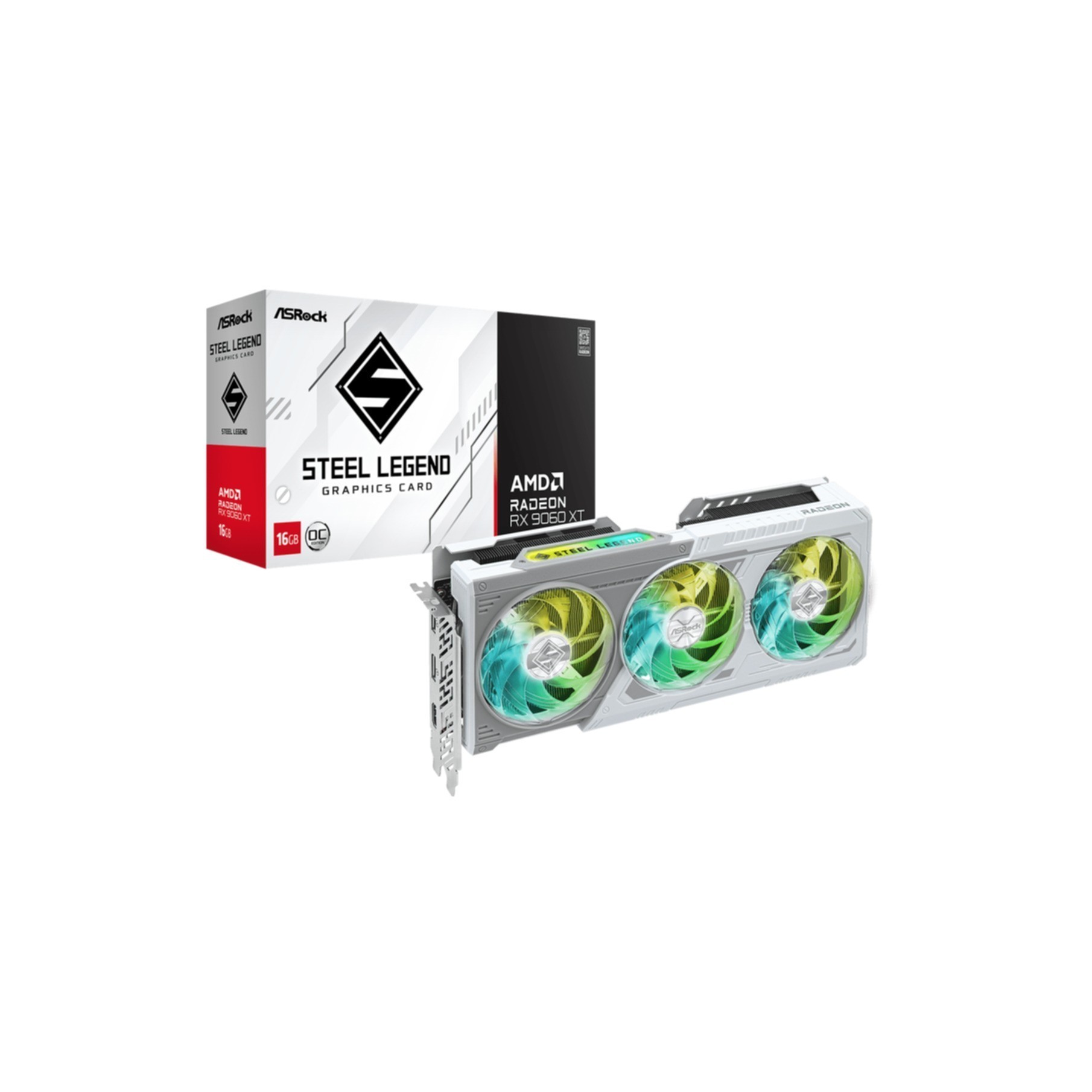 VGA ASRock Radeon RX 9060 XT 16GB Steel Legend OC