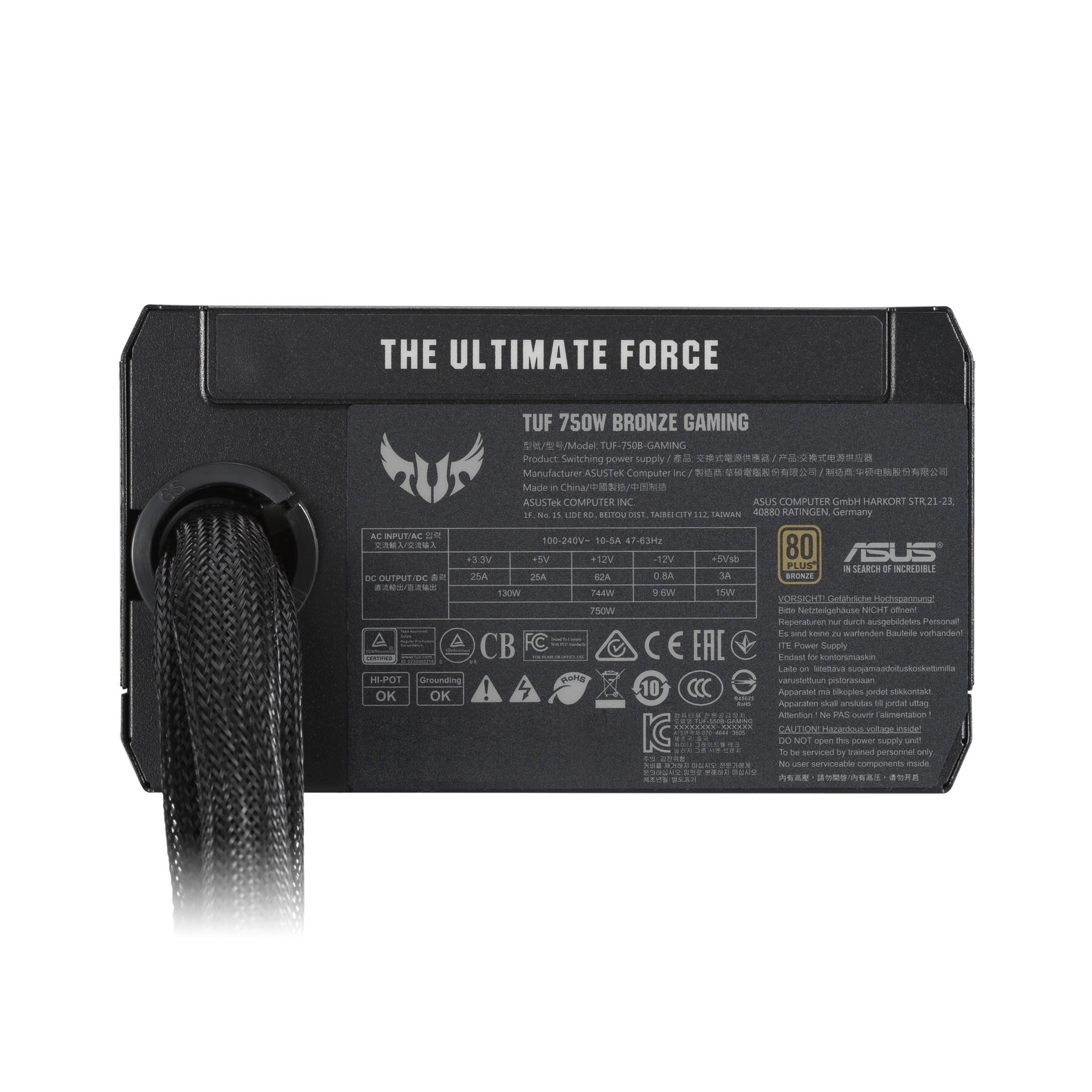 PC- Netzteil Asus TUF-GAMING-750B (90YE00D0-B0NA00) 750W PC- Netzteil Asus TUF-GAMING-750B (90YE00D0-B0NA00) 750W