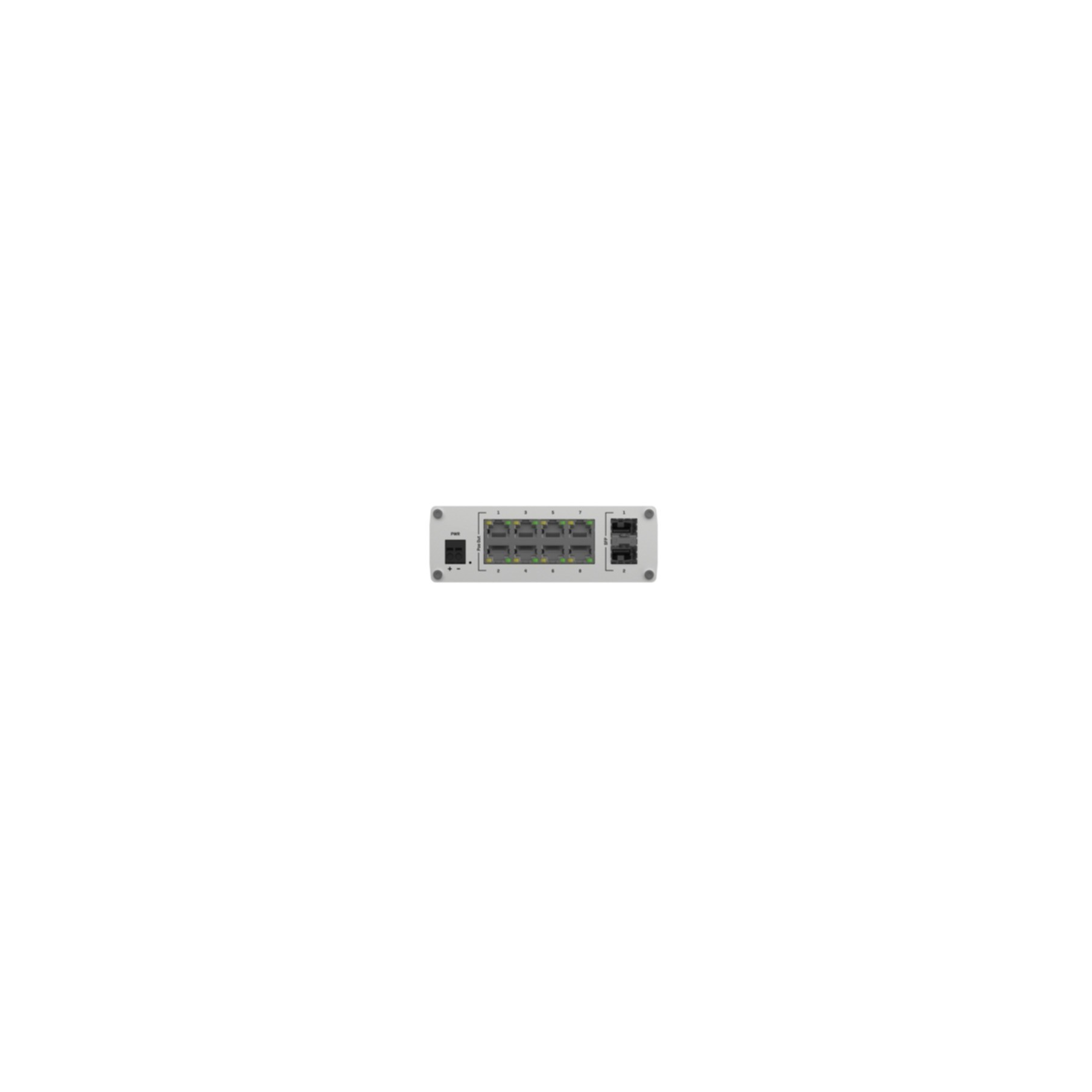 Teltonika TSW200 8-port Switch 8x10/100/1000 + 2xGigabit SFP