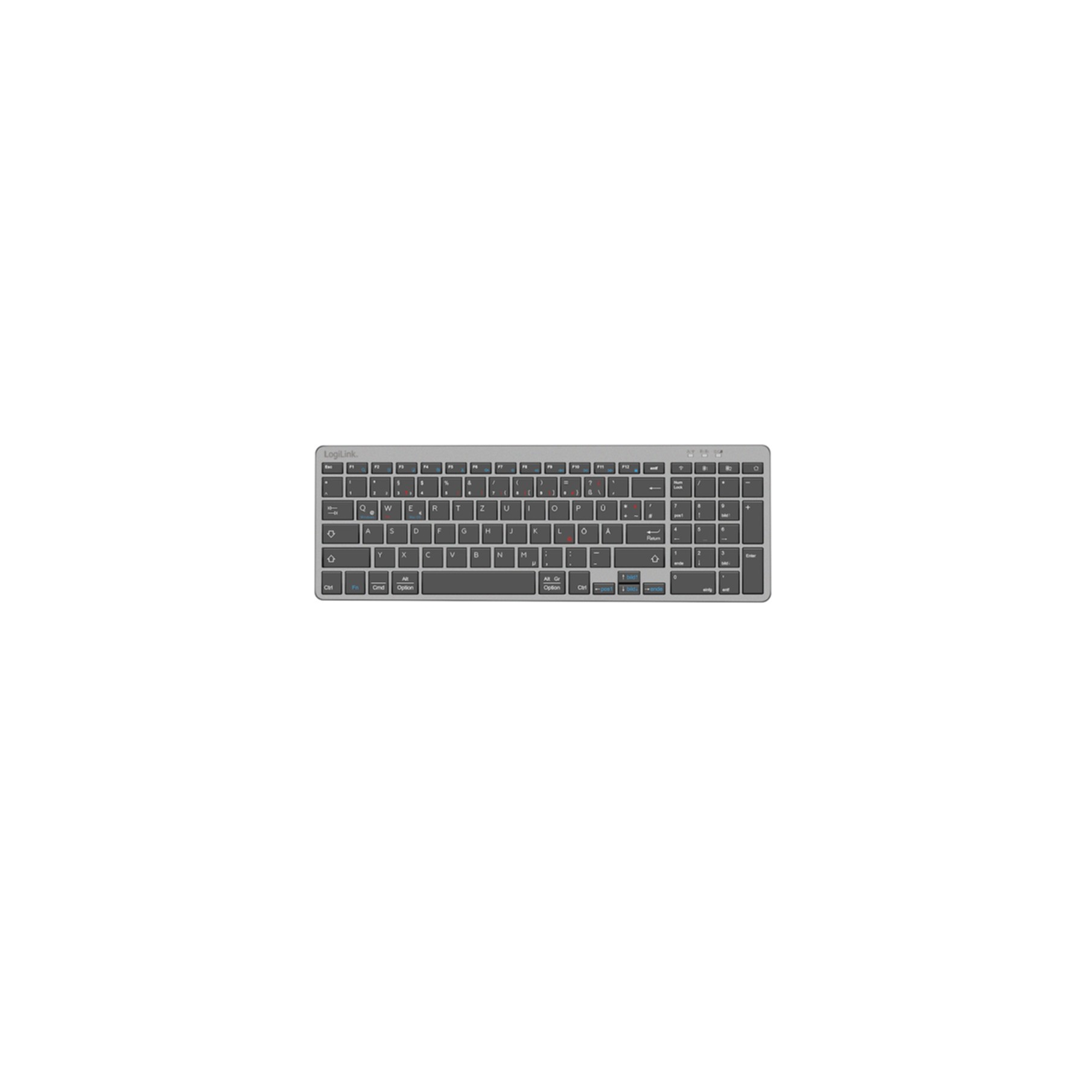 Keyboard & Mouse Logilink wireless grey (ID0215) Keyboard & Mouse Logilink wireless grey (ID0215)