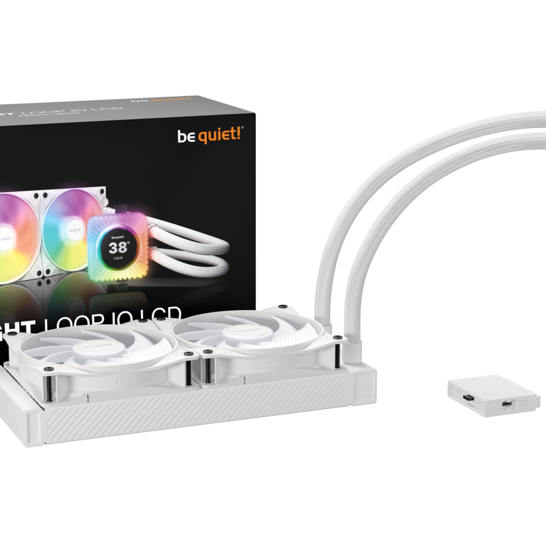 Cooler Be Quiet Light Loop IO LCD 240mm AiO Wasserkühlung white BW035 Cooler Be Quiet Light Loop IO LCD 240mm AiO Wasserkühlung white BW035