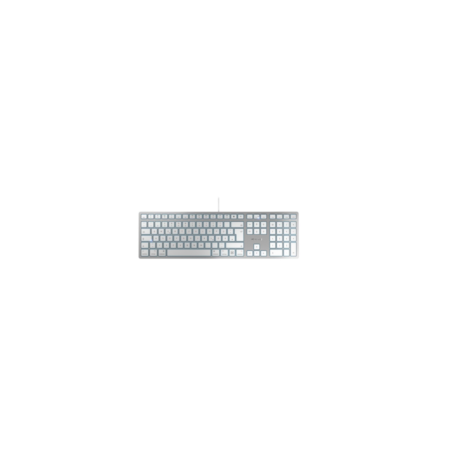 Keyboard Cherry KC 6000C FOR MAC (JK-1620DE-1) - USB - QWERTZ - Silber [B-Ware]