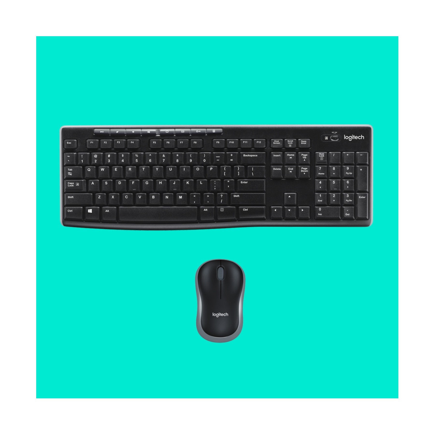 Keyboard & Mouse Logitech Wireless Combo MK270 (US) (920-004509)