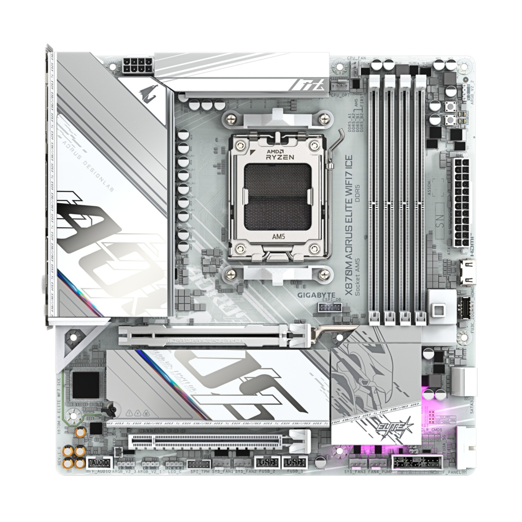 Gigabyte GA-X870M A ELITE WF7 ICE (AM5) (D)