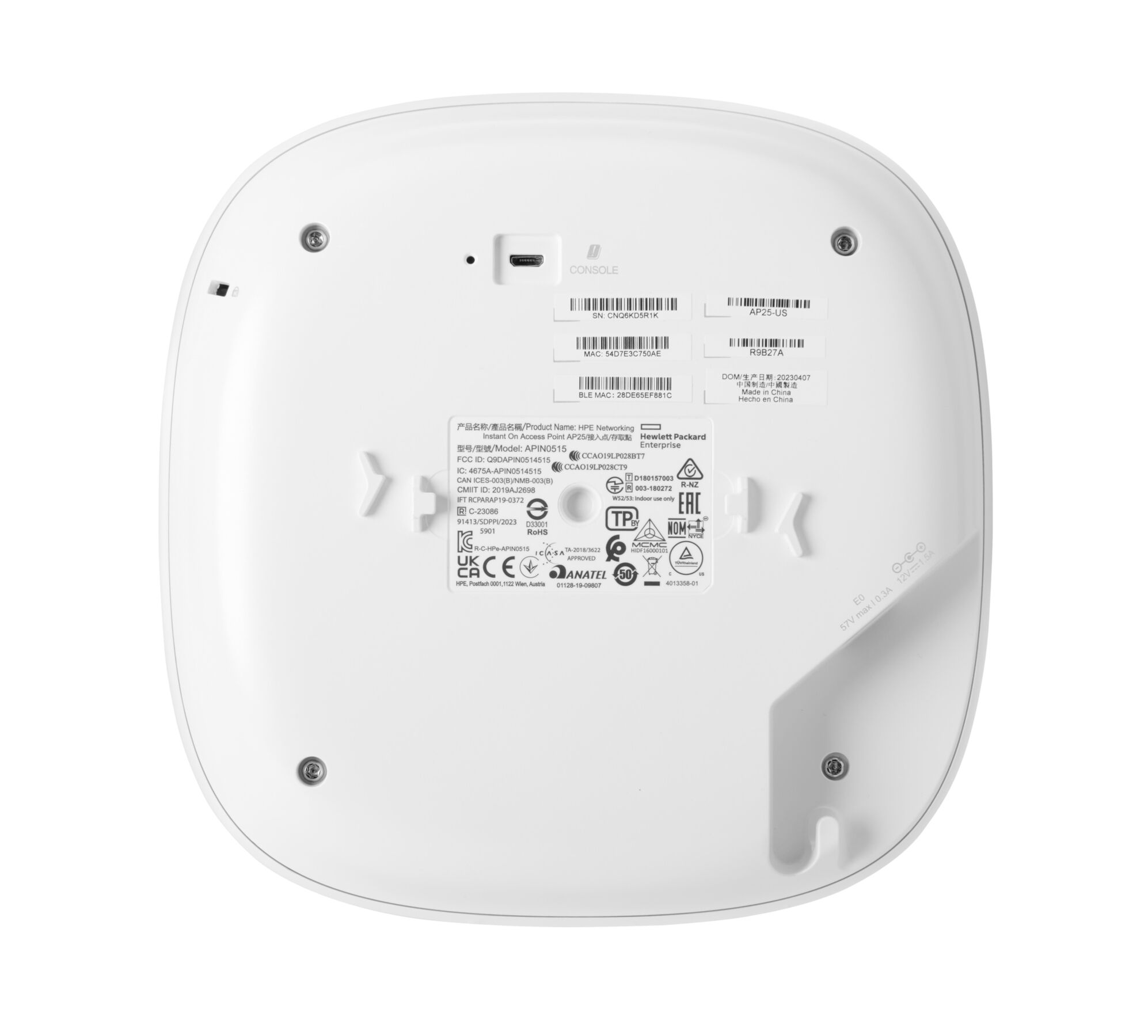 HPE Networking Instant On AP25 (RW) - Accesspoint (R9B28A)