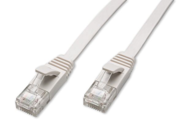 Kabel Patchkabel CAT 6a Kabel für Netzwerk, LAN und Ethernet 1m weiß