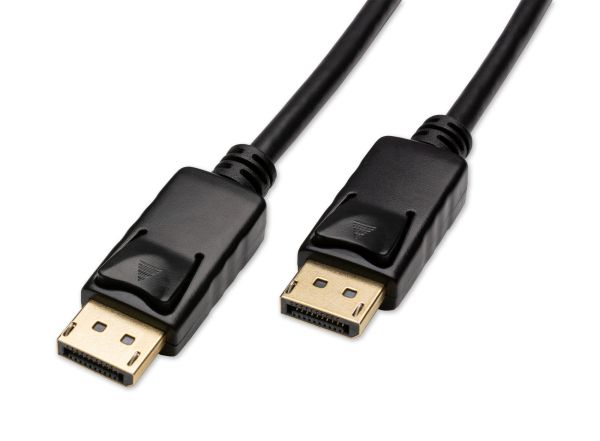 Kabel Displayport zu Displayport schwarz 4K 60Hz 2m HighSpeed DP zu DP
