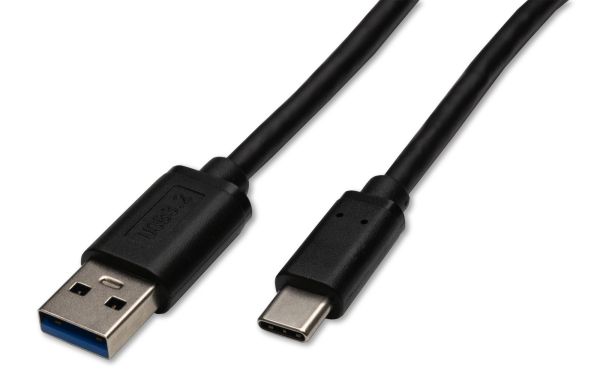 Kabel USB Kabel A-Stecker C-Stecker schwarz 0,5m USB-A auf USB-C