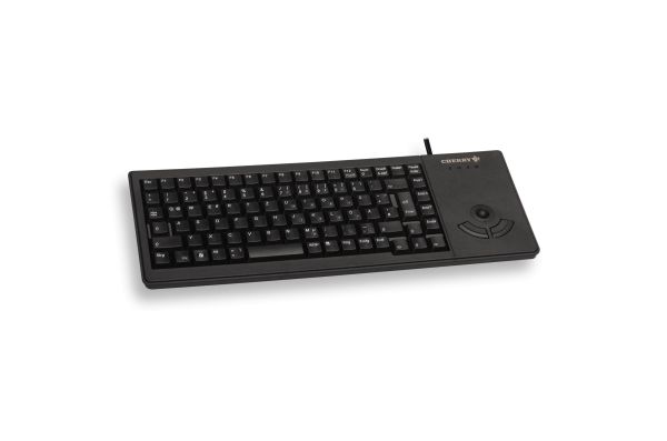 Keyboard Cherry XS G84-5400LUMDE-2  TRACKBALL Kabelgebundene Tastatur - USB - Schwarz (QWERTZ - DE) - Volle Größe (100%) - Kabelgebunden - USB - QWERT