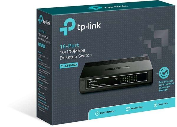 TP-Link Switcher Desktop 16-port 10/100M TL-SF1016D