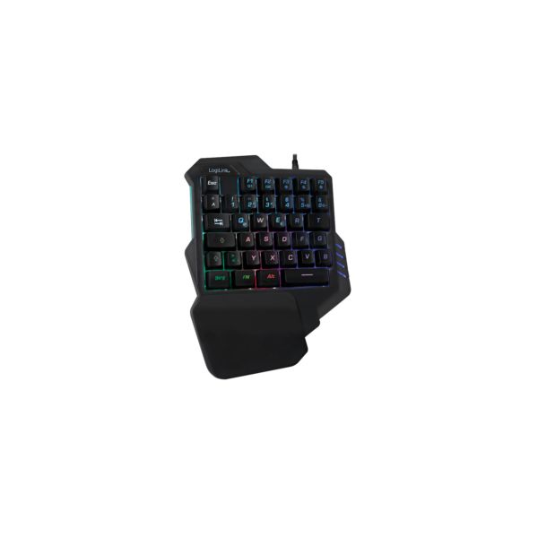 B-Keyboard LogiLink One-Hand-Gaming mit RGB - ID0181
