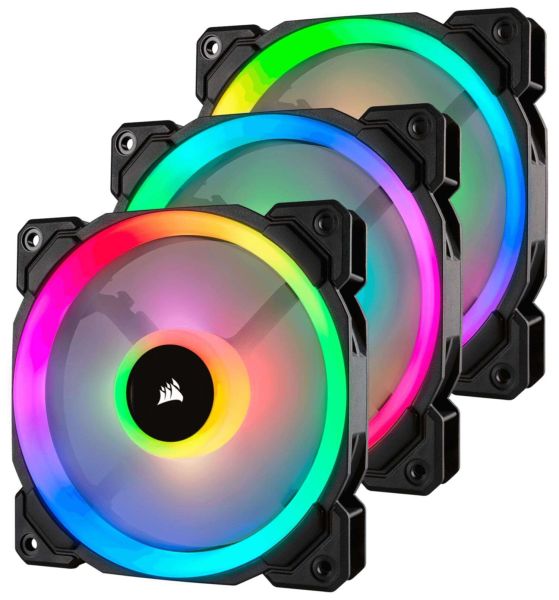 PC- Gehäuselüfter Corsair LL Series LL120 RGB Dual Light Loop 3er Pack (CO-9050072-WW)