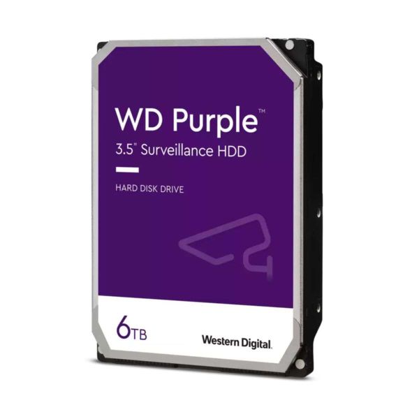 HDD WD Purple WD64PURZ 6 TB - 6Gb/s Sata III 256MB (D)