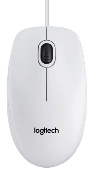 Mouse Logitech B100 Optical USB Mouse weiß (910-003360)
