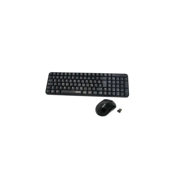 Keyboard & Mouse LogiLink Wireless Combo set 2,4G (ID0119)